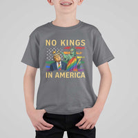 No Kings In America Statue Of Liberty Pride T Shirt For Kid Humorous Political Gift
