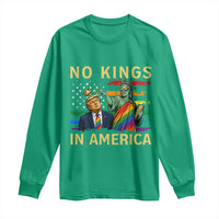 No Kings In America Statue Of Liberty Pride Long Sleeve Shirt Humorous Political Gift