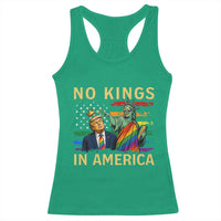 No Kings In America Statue Of Liberty Pride Racerback Tank Top Humorous Political Gift