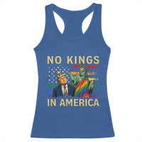 No Kings In America Statue Of Liberty Pride Racerback Tank Top Humorous Political Gift