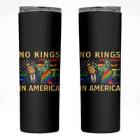 No Kings In America Statue Of Liberty Pride Skinny Tumbler Humorous Political Gift