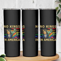 No Kings In America Statue Of Liberty Pride Skinny Tumbler Humorous Political Gift