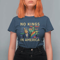 No Kings In America Statue Of Liberty Pride T Shirt For Women Humorous Political Gift