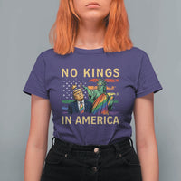 No Kings In America Statue Of Liberty Pride T Shirt For Women Humorous Political Gift