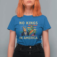 No Kings In America Statue Of Liberty Pride T Shirt For Women Humorous Political Gift