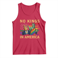 No Kings In America Statue Of Liberty Pride Tank Top Humorous Political Gift