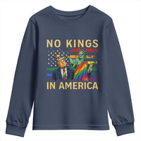 No Kings In America Statue Of Liberty Pride Youth Sweatshirt Humorous Political Gift