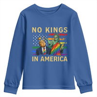 No Kings In America Statue Of Liberty Pride Youth Sweatshirt Humorous Political Gift