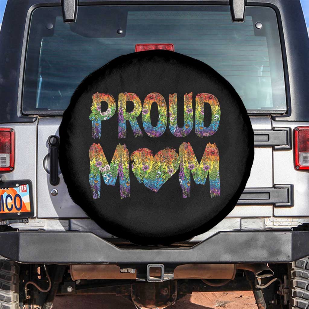 Proud Mom LGBTQ Human Rights Support Spare Tire Cover