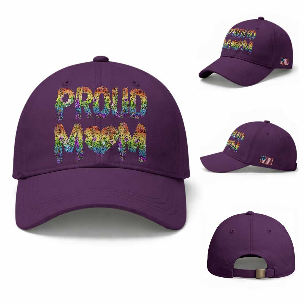 Proud Mom LGBTQ Human Rights Support Baseball Cap
