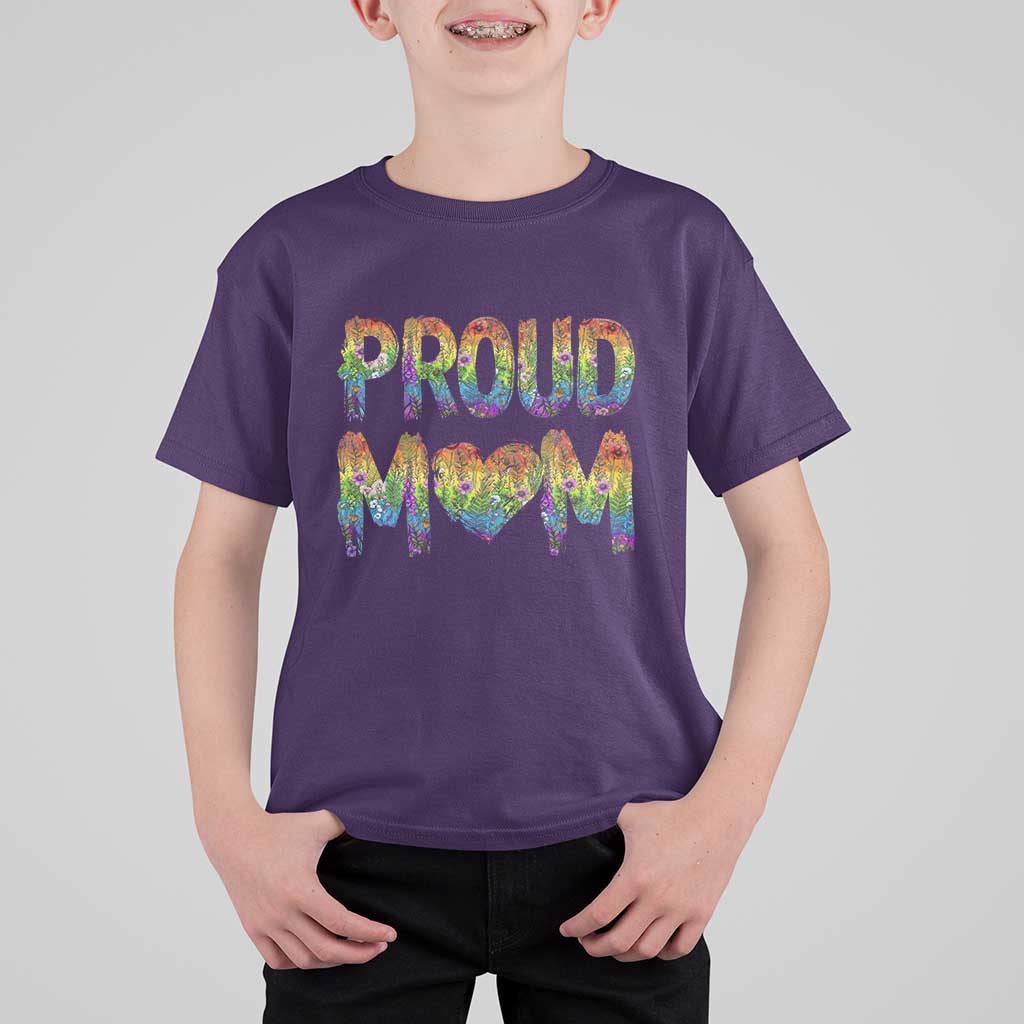 Proud Mom LGBTQ Human Rights Support T Shirt For Kid