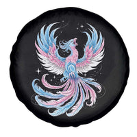 Transgender Phoenix Reborn Spare Tire Cover Trans Pride Flag Bird