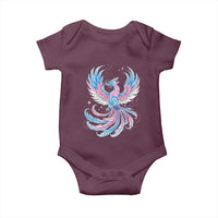 Transgender Phoenix Reborn Baby Onesie Trans Pride Flag Bird