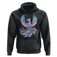 Transgender Phoenix Reborn Hoodie Trans Pride Flag Bird