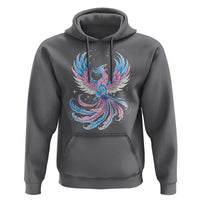 Transgender Phoenix Reborn Hoodie Trans Pride Flag Bird