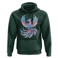 Transgender Phoenix Reborn Hoodie Trans Pride Flag Bird