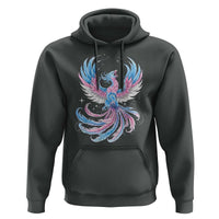 Transgender Phoenix Reborn Hoodie Trans Pride Flag Bird