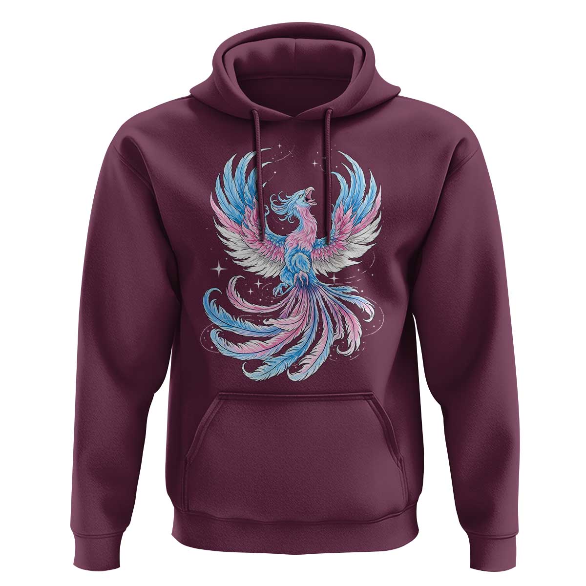 Transgender Phoenix Reborn Hoodie Trans Pride Flag Bird
