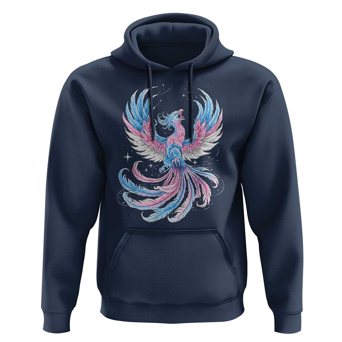Transgender Phoenix Reborn Hoodie Trans Pride Flag Bird