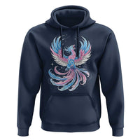 Transgender Phoenix Reborn Hoodie Trans Pride Flag Bird