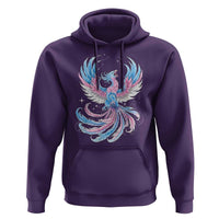Transgender Phoenix Reborn Hoodie Trans Pride Flag Bird