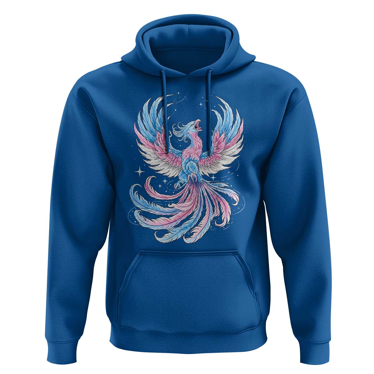 Transgender Phoenix Reborn Hoodie Trans Pride Flag Bird