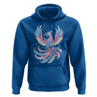 Transgender Phoenix Reborn Hoodie Trans Pride Flag Bird