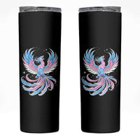 Transgender Phoenix Reborn Skinny Tumbler Trans Pride Flag Bird