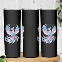 Transgender Phoenix Reborn Skinny Tumbler Trans Pride Flag Bird