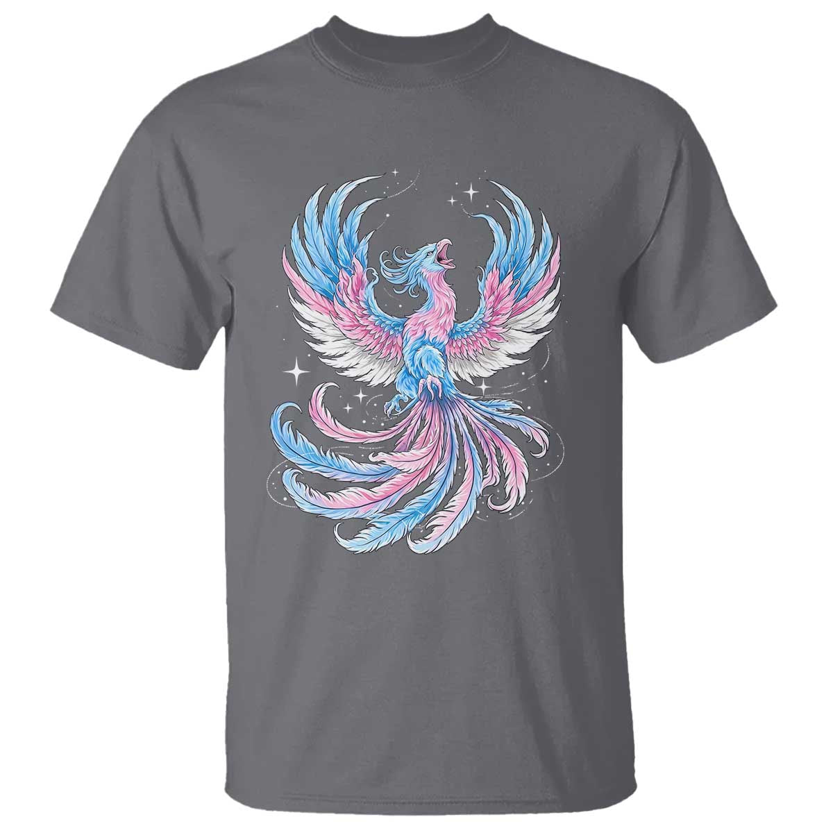 Transgender Phoenix Reborn T Shirt Trans Pride Flag Bird