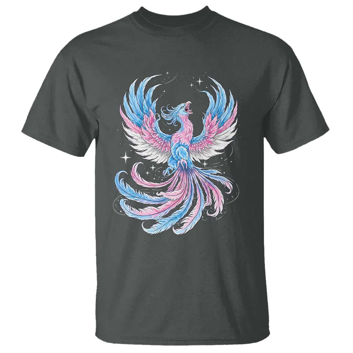 Transgender Phoenix Reborn T Shirt Trans Pride Flag Bird