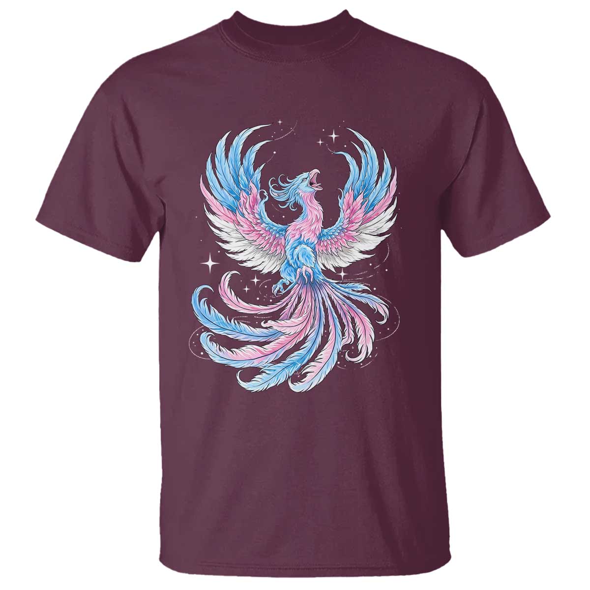 Transgender Phoenix Reborn T Shirt Trans Pride Flag Bird
