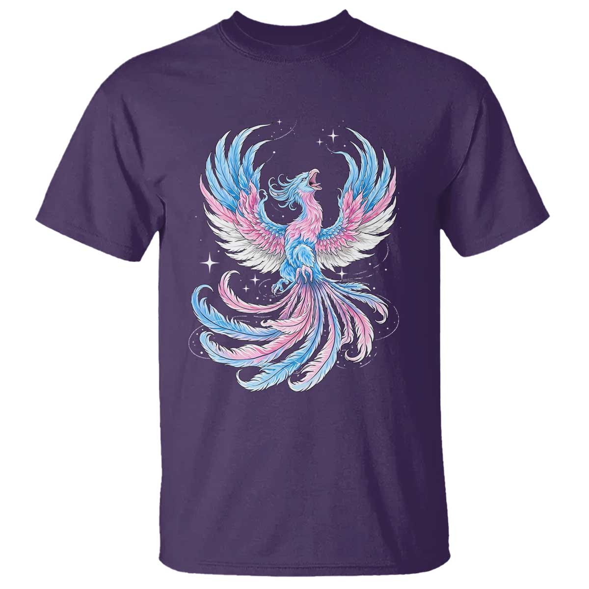 Transgender Phoenix Reborn T Shirt Trans Pride Flag Bird