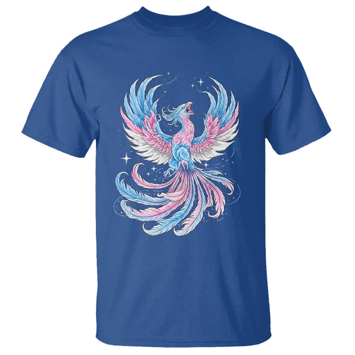 Transgender Phoenix Reborn T Shirt Trans Pride Flag Bird