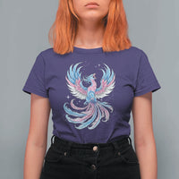 Transgender Phoenix Reborn T Shirt For Women Trans Pride Flag Bird