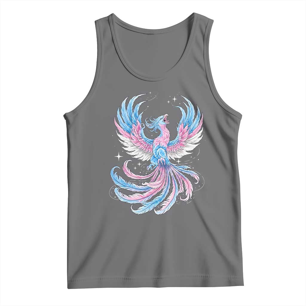 Transgender Phoenix Reborn Tank Top Trans Pride Flag Bird