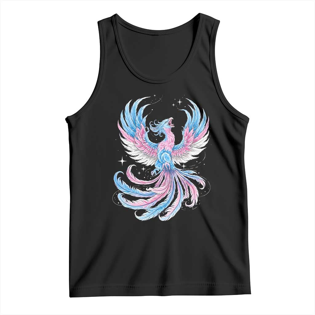 Transgender Phoenix Reborn Tank Top Trans Pride Flag Bird