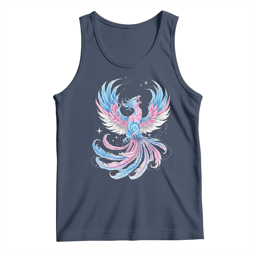 Transgender Phoenix Reborn Tank Top Trans Pride Flag Bird