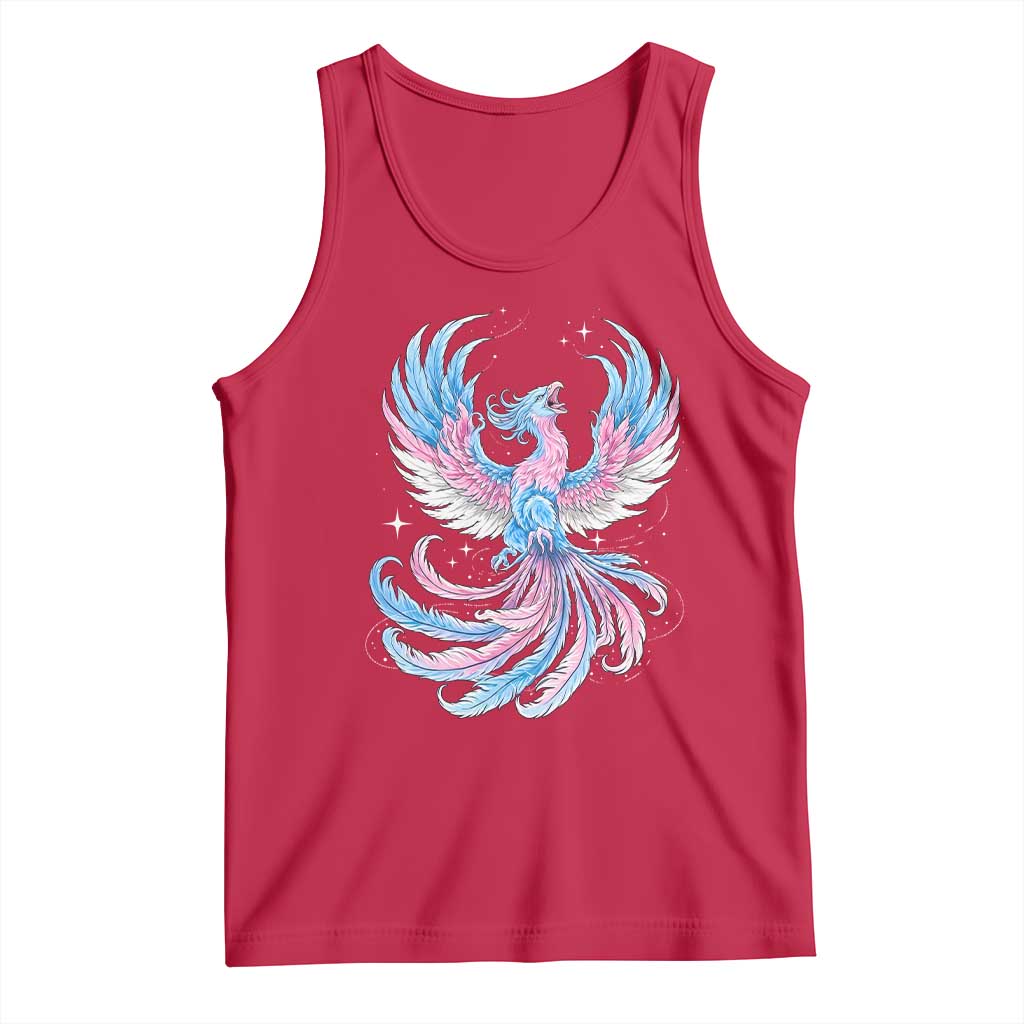 Transgender Phoenix Reborn Tank Top Trans Pride Flag Bird