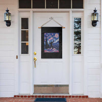 Bigfoot Starry Night Trans Rights Garden Flag Sasquatch LGBTQ Pride