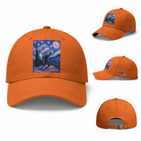 Bigfoot Starry Night Trans Rights Baseball Cap Sasquatch LGBTQ Pride