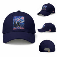 Bigfoot Starry Night Trans Rights Baseball Cap Sasquatch LGBTQ Pride