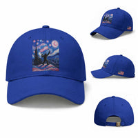 Bigfoot Starry Night Trans Rights Baseball Cap Sasquatch LGBTQ Pride
