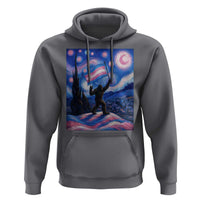 Bigfoot Starry Night Trans Rights Hoodie Sasquatch LGBTQ Pride