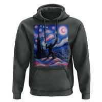 Bigfoot Starry Night Trans Rights Hoodie Sasquatch LGBTQ Pride