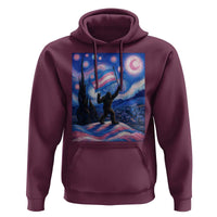 Bigfoot Starry Night Trans Rights Hoodie Sasquatch LGBTQ Pride