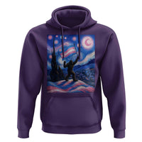 Bigfoot Starry Night Trans Rights Hoodie Sasquatch LGBTQ Pride