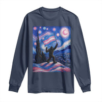 Bigfoot Starry Night Trans Rights Long Sleeve Shirt Sasquatch LGBTQ Pride