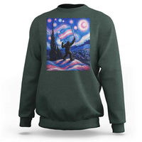 Bigfoot Starry Night Trans Rights Sweatshirt Sasquatch LGBTQ Pride