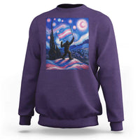 Bigfoot Starry Night Trans Rights Sweatshirt Sasquatch LGBTQ Pride